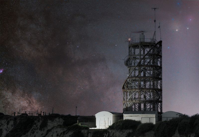 Obserwatorium astronomiczne nocą – symbol astrologii Gwiazdozbiór